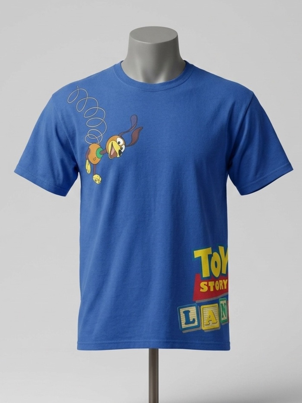 Disney Pixar Toy Story Land Slinky Dog Blue men T-Shirt XL